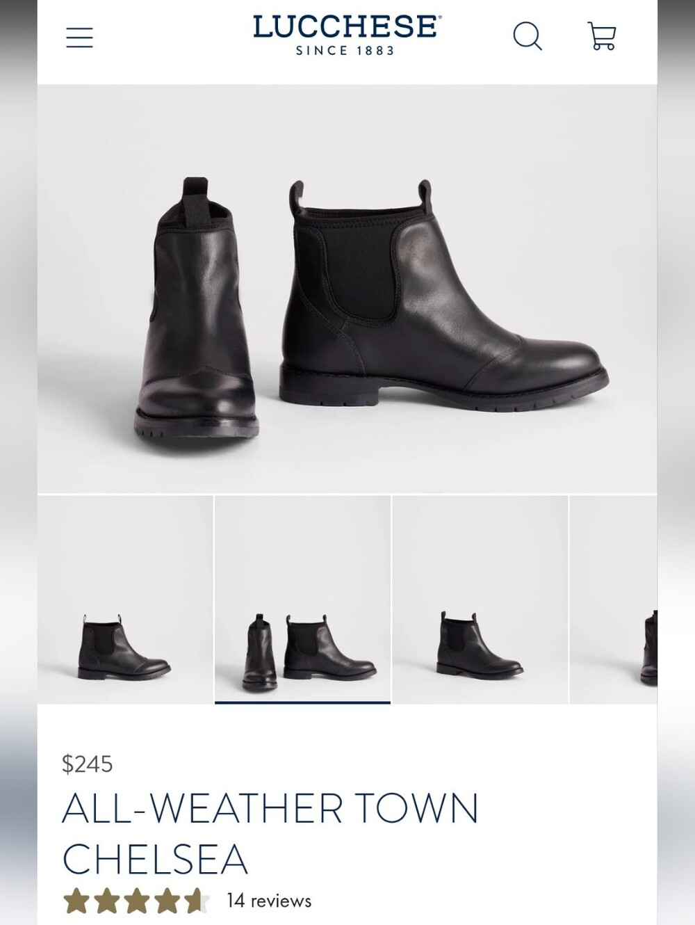 Lucchese All-Weather Town Chelsea Boots